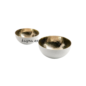 Bol de service en acier inoxydable poli argenté avec support en forme de feuille pour les fêtes, moderne, luxueux, écologique, pour la maison et les restaurants - Product Image 6