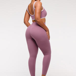 New Arrivals High Waisted Yoga Leggings Custom Logo <b>Women</b> Scrunch Butt Seamless Yoga Joggers Leggings For Ladies - Product Image 6