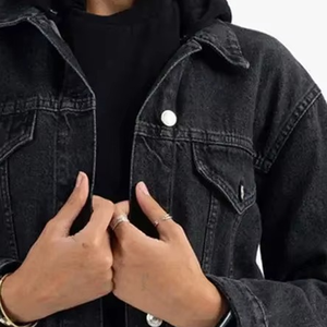 Veste en jean unie de haute qualité pour femmes, manteaux décontractés avec un style vintage pour l'été et l'hiver, vestes pour femmes grandes tailles - Product Image 6