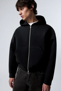 Wholesale High Quality Men Pullover Custom Printing Embroidery Zipper <b>Hoodies</b> Full Zip Hoodie - Product Image 4