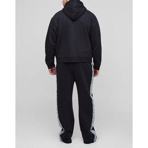 Pantalon sur mesure de haute qualité pour hommes pantalon de survêtement évasé pantalon de survêtement taille élastique pantalon de survêtement 100% coton pour hommes à vendre - Product Image 5