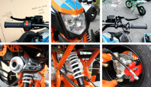 <span class=keywords><strong>Quad</strong></span> Bike à essence en alliage d'aluminium 125cc Moteur 4 temps monocylindre à chaîne quatre roues pour adultes - Product Image 4