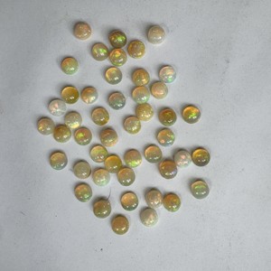 โอปอลเอธิโอเปียสีเหลืองโอปอลสีเหลืองทรงกลมสีเหลือง - Product Image 1