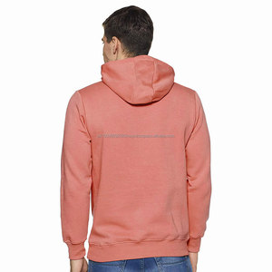 Sudaderas con Capucha de Primera Calidad para Hombre, Ropa Abrigada de Invierno en Color Rosa con Logotipo Personalizado, Técnica de Teñido Liso en Oferta - Product Image 2
