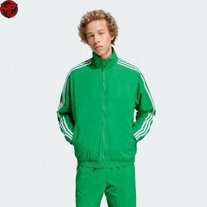 Green <b>Men</b> Track <b>Jacket</b> Zip Up Windproof Breathable Quick Dry Casual Sports <b>Jacket</b> Custom Teamwear <b>Jackets</b> - Product Image 1