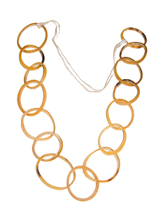 Collar Moderno de Cuerno Circular Hecho a Mano y Ecológico de Alta Demanda - Product Image 3