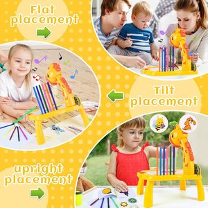 Ept Giáo Dục Vẽ tranh giá vẽ đồ chơi học tập hươu cao cổ viết bảng vẽ trẻ em chiếu - Product Image 4