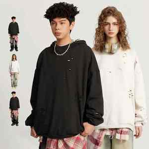 Sweat à capuche en coton épais pour l'hiver avec logo personnalisé et design pour hommes, sweat à capuche numérique de haute qualité avec imprimés brodés - Product Image 5