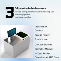 Benutzer definierte UHF-RFID-Selbstbedienungs-Registrier kasse für Supermarkt funktionen Code-Scannen Zahlungs abwicklung Optionale Kartenleser-Kamera