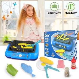 Juego de Juguetes de Cocina que Cambian de Color, Juguete Educativo de Plástico para Niños y Niñas, Accesorios de Cocina de Madera con Certificación BIS en Caja - Product Image 2