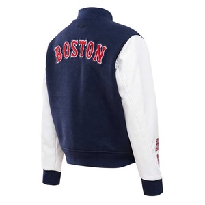 Chaqueta universitaria de lana para hombre, manga de cuero, Estilo Clásico de Béisbol, moda informal, ropa deportiva de equipo universitario a la moda, prendas de vestir exteriores elegantes - Product Image 6
