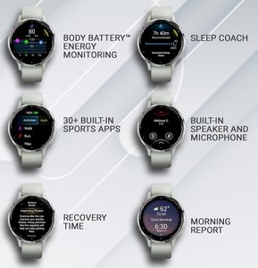 Smartwatch GPS Venu 3S, orologio da 41 mm con Display AMOLED, funzioni avanzate per la salute e il Fitness, - Product Image 6