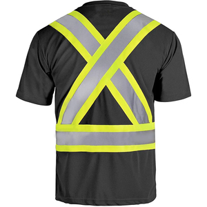 เสื้อยืดโปโลโพลีเอสเตอร์100% Hi VIS เสื้อสะท้อนแสงความปลอดภัยสำหรับทำงานเสื้อก่อสร้างมองเห็นได้ดีเสื้อผ้าทำงานในฤดูหนาว - Product Image 3