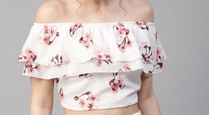 Blusa Corta de Gasa con Estampado de Puntos para Mujer, Manga Larga, Transparente, con Cuello Vuelto, Ajustada, para Fiesta de Verano - Product Image 5