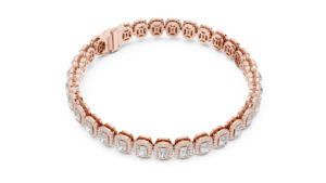 14K <b>White</b> <b>Gold</b> Radiant & Round Lab-Grown Diamond Anniversary <b>Bracelet</b> Luxury Certified Bridal Elegant Fine Jewellery Gift - Product Image 6