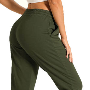 Pantalones Jogger Cargo Suaves de Cintura Media para Mujer, Tallas Grandes, Transpirables, de Lona de Poliéster/Algodón Sólido Premium con Bolsillos - Product Image 5