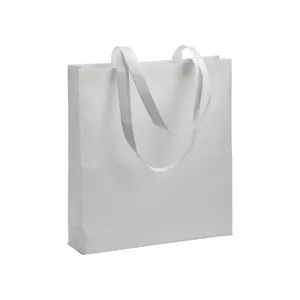 Borse Shopper Promozionali Eco-Friendly in R-PET con Soffietto per la Sostenibilità - Product Image 2