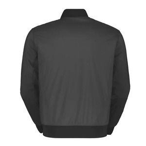 Minimal Bomber Jacket para hombres con cremallera frontal completa textura suave y ropa de invierno en blanco lista para la marca OEM - Product Image 2