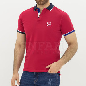 Camisas de Manga Corta para Hombre, de Algodón y Fibra de Bambú, Colores Personalizados para el Cuello, Talla Personalizada, Tela de Lona Transpirable, para Golf - Product Image 2