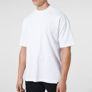 Streetwear vintage pour hommes T-shirt noir personnalisé 100% coton T-shirt 100% coton imprimé à coupe ample et lourde pour hommes - Product Image 5