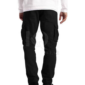 Pantalon cargo décontracté pour homme 100% coton, coupe décontractée confortable, tissu durable, léger, conçu pour un usage quotidien en extérieur - Product Image 3