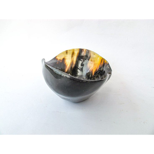 Cuenco de servidor de ensalada de cuerno de vaca Natural para utensilios de cocina domésticos estilo japonés buen cuenco de cuerno de búfalo modelo más caliente forma redonda - Product Image 3