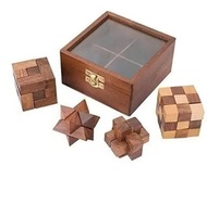 Juegos de Rompecabezas 3D de Madera en Oferta para Niños y Adultos, 6 Juegos en Una Caja, Fabricante y Mayorista de Rompecabezas 3D de Madera