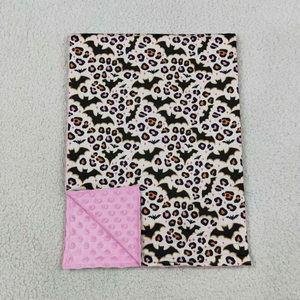 Couvertures d'Halloween pour bébés filles à motif léopard et chauves-souris - Product Image 6