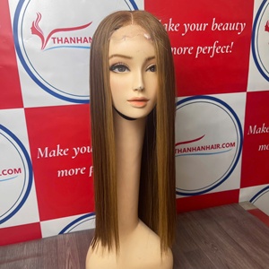 Venta de extensiones de cabello humano pelucas vietnamitas HD pelucas con cierre de encaje pelucas delanteras de encaje hueso recto cabello humano - Product Image 6