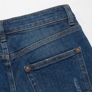 <b>Women's</b> Designer Ripped Pants New Style Full <b>Jeans</b> High Waist Slim Fit Plus Size Breathable <b>Elastic</b> Logo Decoration Trendy Pants - Product Image 5