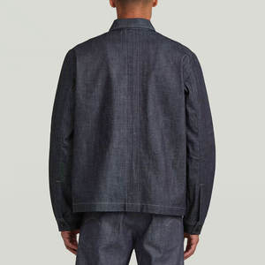 Wholesale Mens <b>Denim</b> Jacket Ripped Slim Jean Jacket <b>Coat</b> for Men - Product Image 5