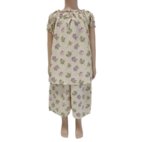 Conjunto de Pijama Floral de Verano para Niñas, Bonito, Transpirable, Cómodo, Moderno, de Alta Calidad, en Rayón
