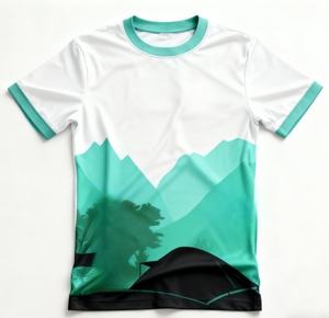 Nouveau maillot de sport personnalisé pour homme, imprimé par sublimation, à séchage rapide, respirant, t-shirt en polyester personnalisé pour homme - Product Image 4