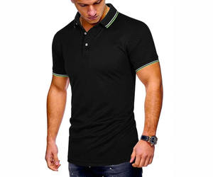 Camiseta Casual Urbana para Hombre en Negro, 100% Algodón, Manga Corta, Tejido Transpirable, Diseño Liso, Talla Adulto - Product Image 2