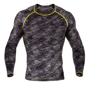Rashguard de sublimation MMA pour hommes NESTRUE SPORTS, effet délavé, faible MOQ, BJJ, manches longues, surf, arts martiaux, UPF50, anti-UV, respirant - Product Image 3