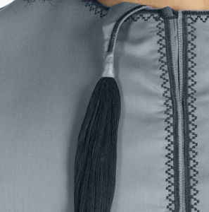 Nuevo Thobe Masculino 2026, Daffah Musulmán, Brillante, con Bordado Personalizado en el Pecho, Daffah Jubba, Thobes Personalizados - Product Image 6