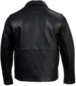 Spring <b>Men's</b> Casual Outdoor <b>Light</b> Weight Custom Made <b>Waterproof</b> Stand Collar Zipper High Street Leather Sports <b>Jackets</b> - Product Image 3