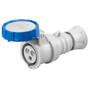 Blu industriale 16A 230 monofase V IP67 Gw62026h presa mobile diritta 2P + T spine e prese - Product Image 1