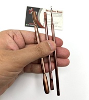Ensemble d'outils de manucure en acier inoxydable de haute qualité plaqué or rose, pousse-cuticules pour peaux mortes, ensemble d'outils de pédicure et d'art des ongles