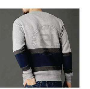 Sudadera de Algodón Grueso, Cuello Redondo, Estilo Holgado, Ropa Urbana, Fabricante, Sudadera Suave, Lisa, para Correr - Product Image 2