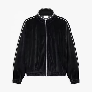 Último estilo de talla grande con logotipo personalizado, chándales para hombre, chándal de terciopelo, trajes para correr para hombre, conjunto de 2 piezas, chándal de terciopelo para hombre - Product Image 1