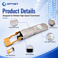Transceptor Óptico 400GBASE-SR4 OSFP 850nm MPO-12 Multimodo de 100m para Servidor de Centro de Datos y Red de IA