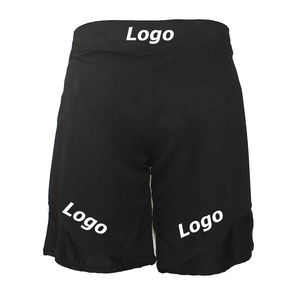 Pantalones Cortos de MMA con Cordón Elástico Sublimado de Primera Calidad, Pantalones Cortos de Boxeo con Textura Personalizada, Casuales, 100% Algodón Transpirable, Logotipo Personalizado - Product Image 2