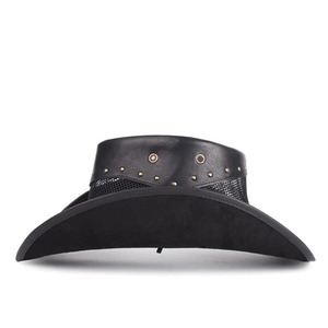 Sombrero de vaquero occidental de cuero auténtico para hombre y mujer de diseñador, gorra transpirable para el sol, Gorras Para Hombres/gorras casuales para hombre - Product Image 2