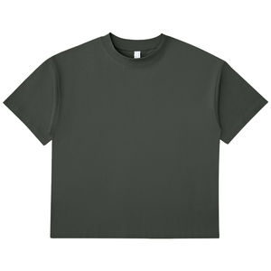 เสื้อยืดผู้ชายผ้าฝ้าย100% ขนาดใหญ่สีดำ245กรัมเสื้อยืดหลวมรุ่นใหญ่ - Product Image 6