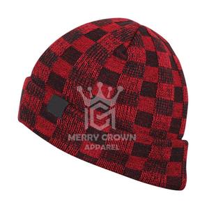 Gorro unisex de invierno, gorro de punto de alta calidad personalizable con gorro jacquard bordado de diseñador - Product Image 2