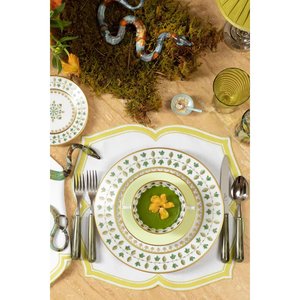 Ensemble de couverts en métal argenté au design fantaisie avec poignée en corne naturelle pour la vaisselle de maison et de mariage - Product Image 3