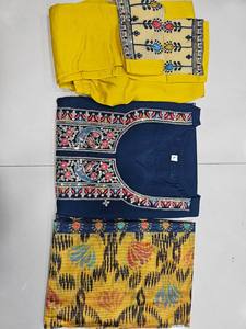 Salwar Kameez Jacquard en relieve de seda trabajo Multi hilo Jari bordado completamente cosido secado rápido estilo moderno ropa de fiesta - Product Image 3