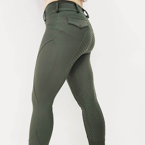 Pantalones ecuestres de sublimación al por mayor de fábrica, pantalones de montar de calidad superior con ajuste cómodo elástico y logotipo personalizado - Product Image 4