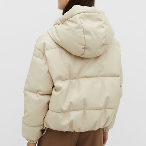 แจ็กเก็ตหนังบุกันหนาวแบบพองสำหรับผู้หญิงเสื้อแจ็คเก็ตบุนวมสำหรับใส่ได้ทั้งผู้ชายและผู้หญิงโลโก้ได้ตามต้องการ - Product Image 5